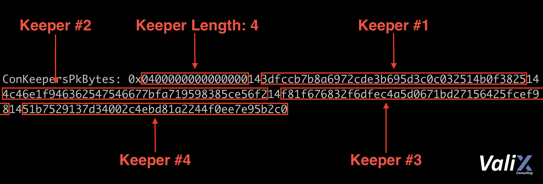 Figure 5. The ConKeepersPkBytes variable before the replacement